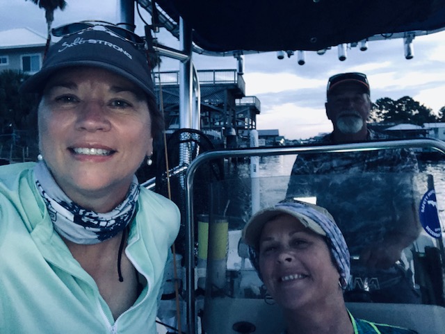 Captain and Friends fishing at Keaton Beach
